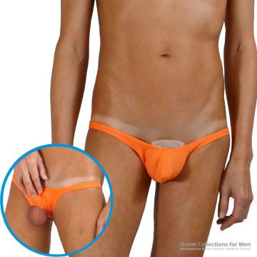 NUDIST U bulge with balls out bikini underwear