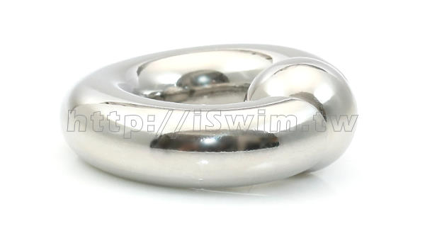 captive bead ring with pop fit ball 00G (10 x 16mm) - 1