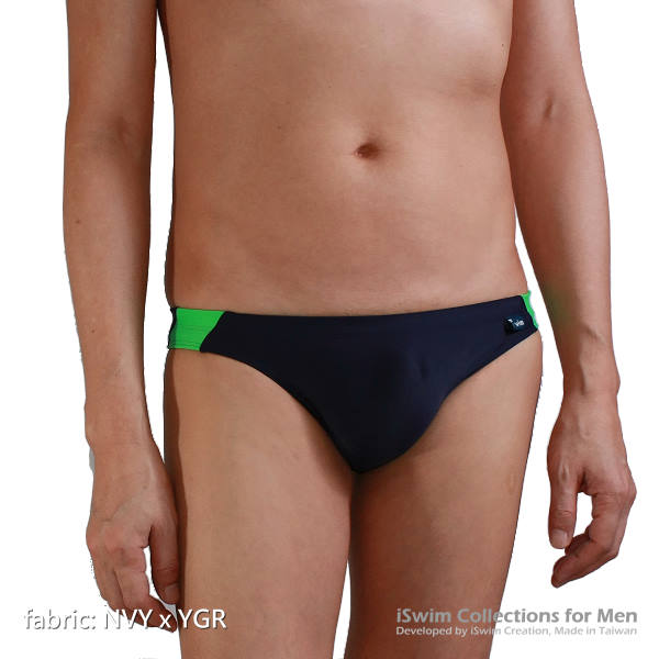 Sport swim briefs in macthed color (full back) - 2