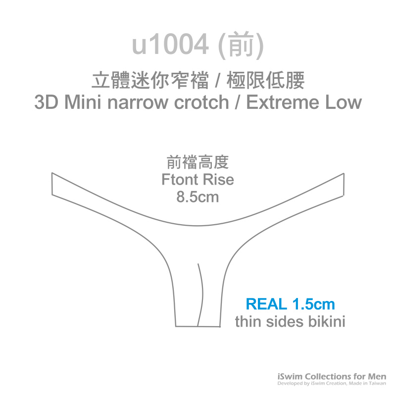 Extreme U-cut micro pouch bikini - 0