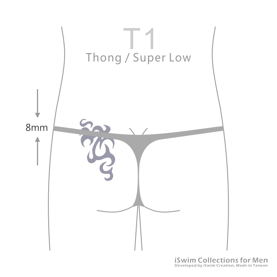 Stud bulge string thong - 2
