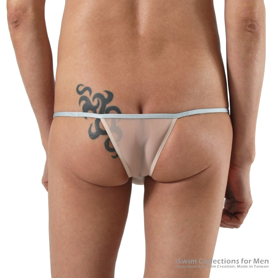 mesh bulge string bikini, tiny back (web only) - 1