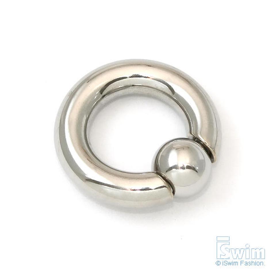 體環~單珠Q型圓環穿刺屌環(彈簧鋼珠~免工具) 2G(6mm x 16mm)