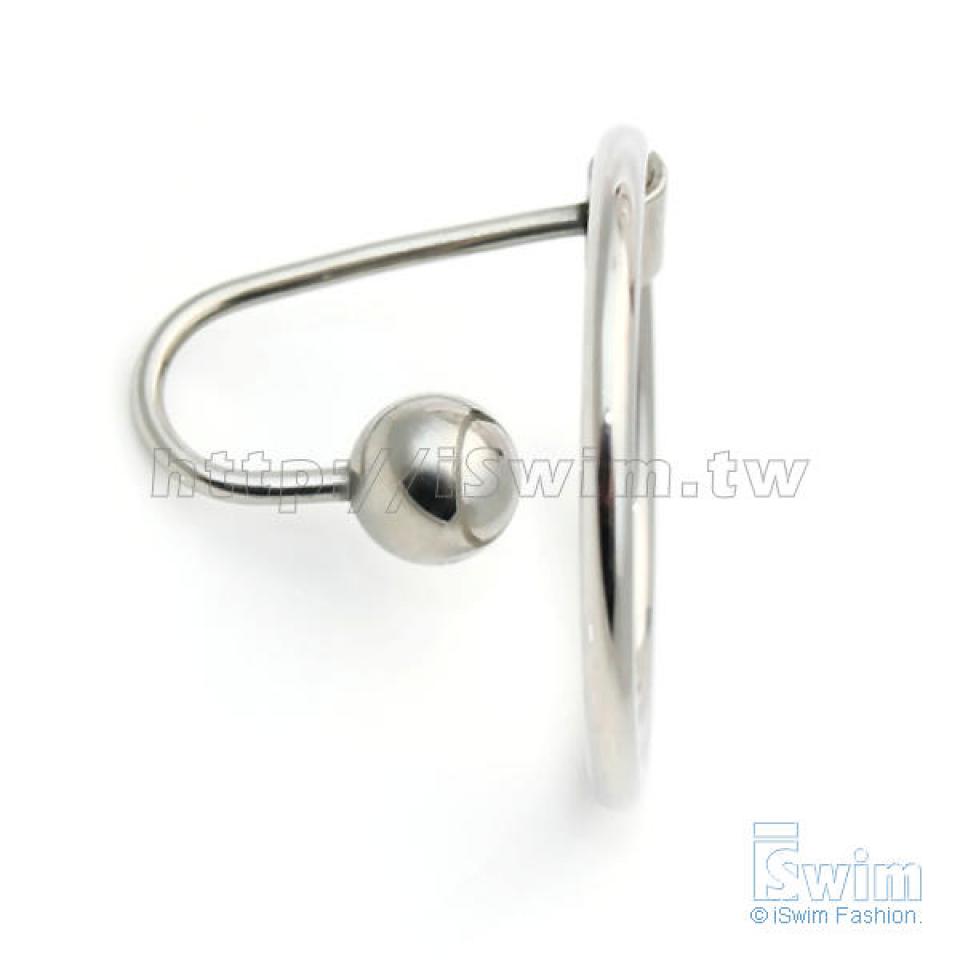男用不鏽鋼龜頭環尿道堵(Sperm Stopper~鋼珠8mm)