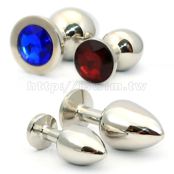 醫療鋼金屬後庭塞(Surgical Steel Anal Plug)男女兩用不鏽鋼後庭肛塞~40 ﹡90mm(大) - 2