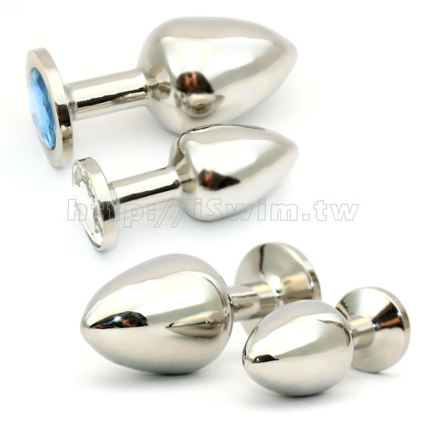 醫療鋼金屬後庭塞(Surgical Steel Anal Plug)男女兩用不鏽鋼後庭肛塞~40 ﹡90mm(大) - 3
