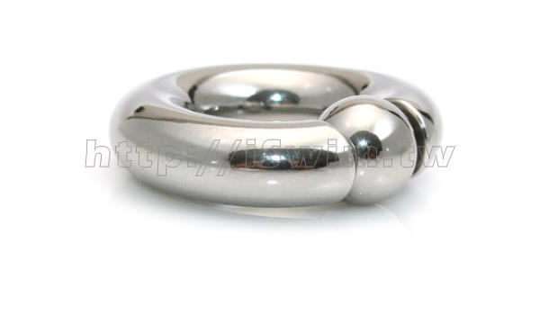 captive bead ring with pop fit ball 0G (8 x 16mm) - 1