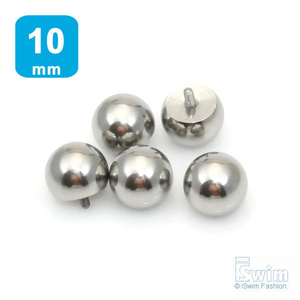 轉珠式PA穿刺體環鋼珠 直徑10mm/切面8mm