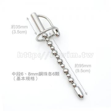 可換珠設計滑珠式多用途尿道插棒 - 6 (thumb)