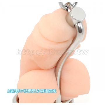 蛋蛋壓迫分半極簡不鏽鋼貞操帶 - 4 (thumb)