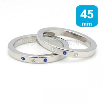 TOP 3 - 7x6mm jeweled cock ring 45mm ()