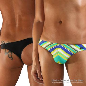 Fitted pouch swim thong briefs