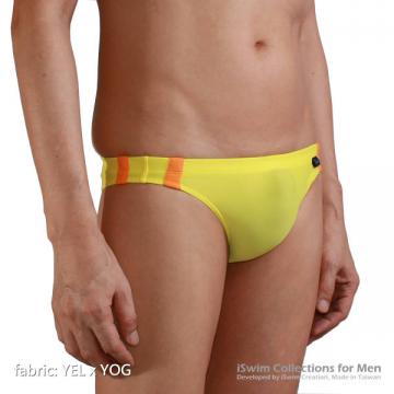 sport cheeky back swimming briefs with doule lines on sides - 1 (thumb)