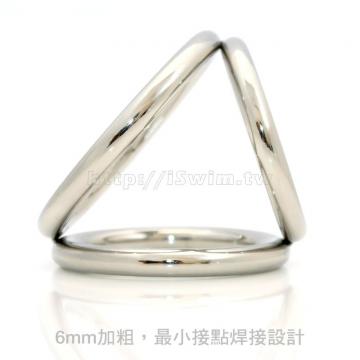 立體三環醫療鋼屌環《環粗6mm》40mm - 2 (thumb)