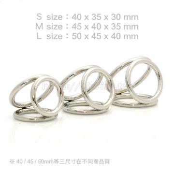 立體三環醫療鋼屌環《環粗6mm》40mm - 3 (thumb)