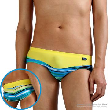 smooth pouch swim trunks in matched colors
