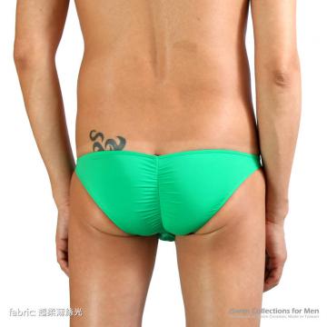 Super low rise wrinkle 3/4 back bikini rear style - 1 (thumb)