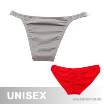 unisex seamless pucker bikini in x-static fabric