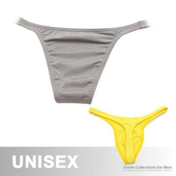 unisex seamless thong in x-static fabric