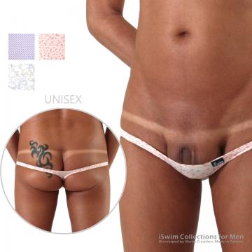 Barely cover unisex extreme mini Y-back thong