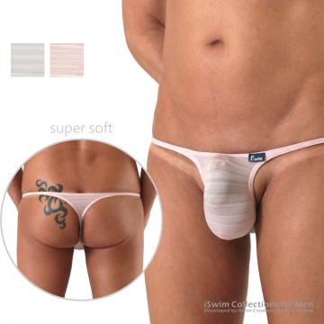 Sexy straight narrow pouch string thong - 0 (thumb)