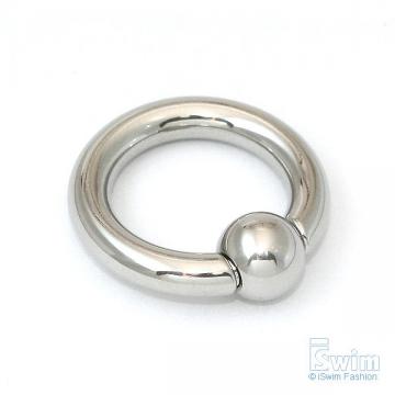 體環~單珠Q型圓環穿刺屌環(彈簧鋼珠~免工具) 6G(4mm x 16mm) (thumb)