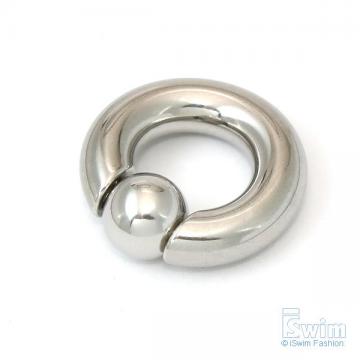 體環~單珠Q型圓環穿刺屌環(彈簧鋼珠~免工具) 0G(8mm x 16mm) (thumb)