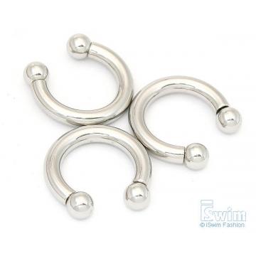 體環~雙珠C型馬蹄環穿刺屌環 6G(4mm x 16mm) - 2 (thumb)