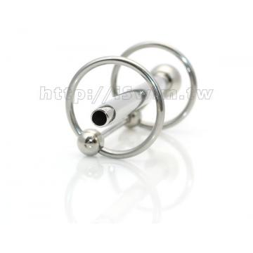 免穿洞型王子魔杖~陰莖龜頭雙套環版(8mm x 80mm)↘SALE - 2 (thumb)