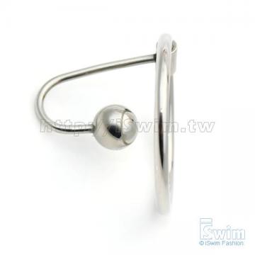 男用不鏽鋼龜頭環尿道堵(Sperm Stopper~鋼珠8mm) (thumb)