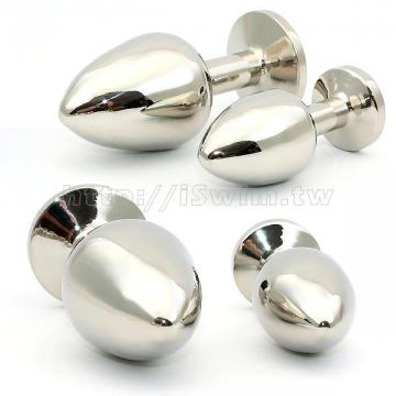 醫療鋼金屬後庭塞(Surgical Steel Anal Plug)男女兩用不鏽鋼後庭肛塞~40 ﹡90mm(大) - 2 (thumb)