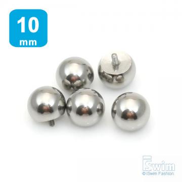 轉珠式PA穿刺體環鋼珠 直徑10mm/切面8mm (thumb)
