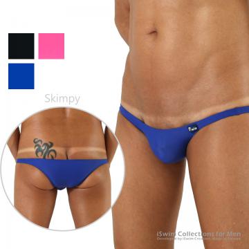 8cm rise mini pouch skimpy swim bikini (3/4 back)