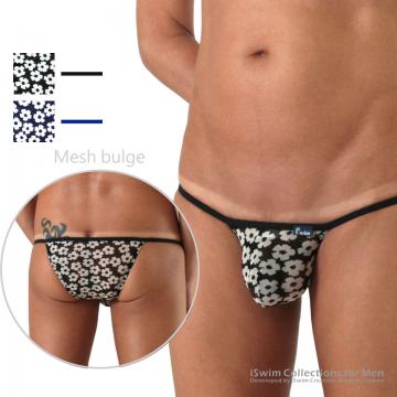 Rock mesh bulge string brazilian bikini