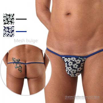 Rock mesh bulge string G-string bikini