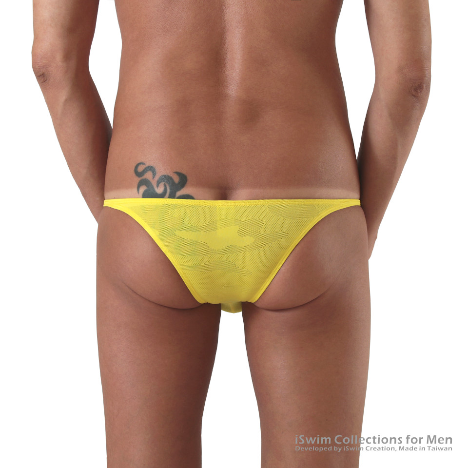 Straight mini pouch string brazilian bikini (1/2 back) - 1