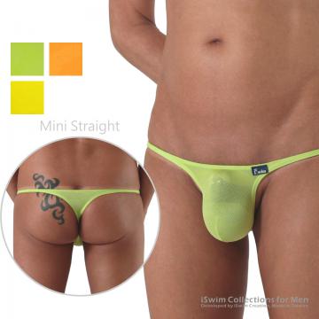 Straight mini pouch string thong