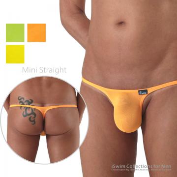 Straight mini pouch string Y-back thong