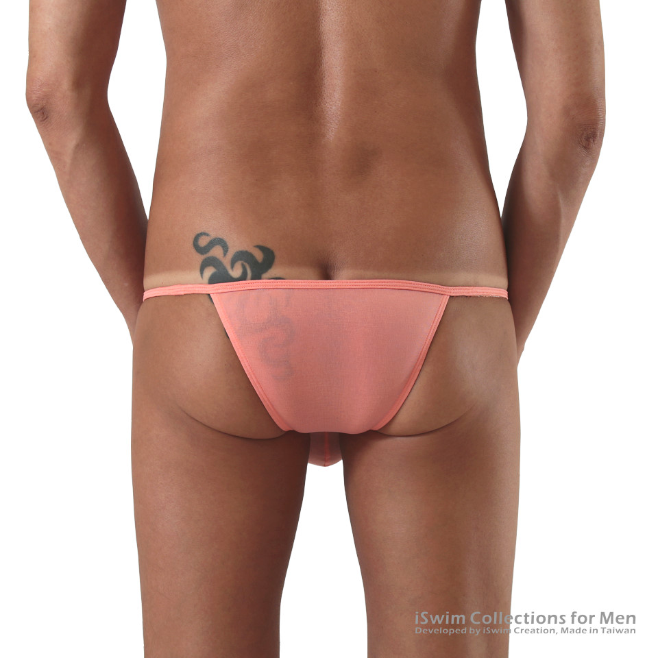Snug narrow pouch string bikini (half back) - 1