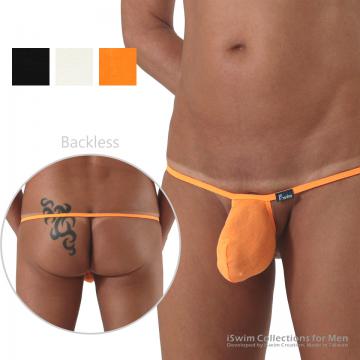 Rock bulge bcakless string underwear