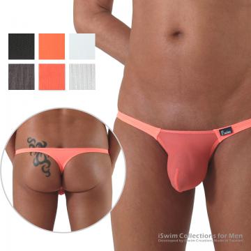 Mesh bulge thong in match color