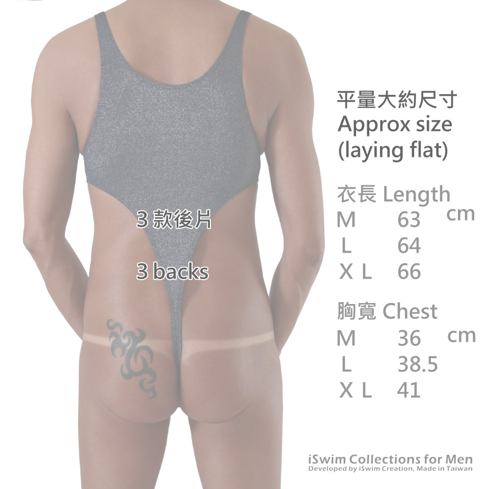 Sling swing bulge bodysuit thong leotard - 1