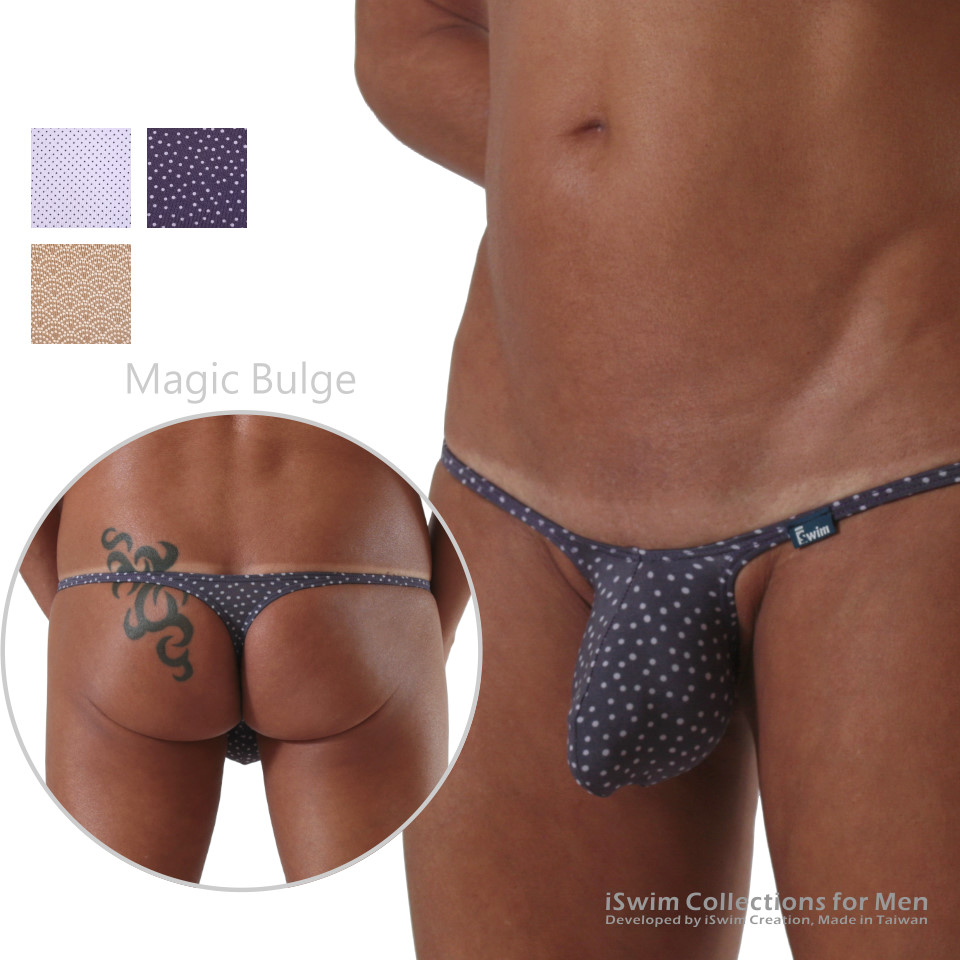 Magic bulge string thong underwear - 0