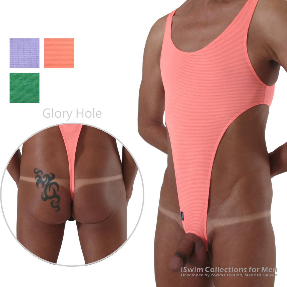 Glory hole bodysuit thong leotard - 0