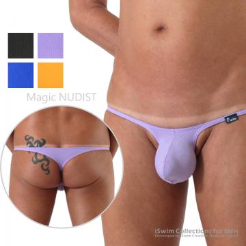 Magic NUDIST bulge string thong (flat triangle T-back)