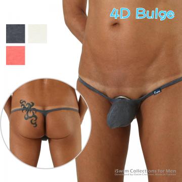 TOP 3 - 4D bulge string thong (narrow bottom Y-back) ()