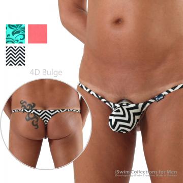 4D bulge string swim thong (T-back) - 0 (thumb)