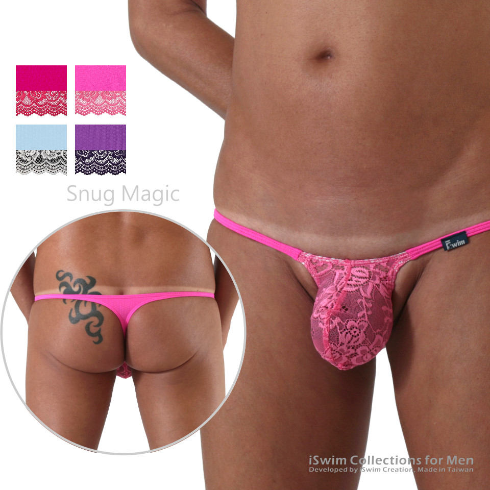 Magic lace bulge string thong underwear (T-Back) - 0