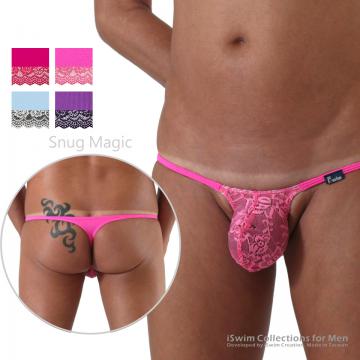 TOP 17 - Magic lace bulge string thong underwear (T-Back) ()