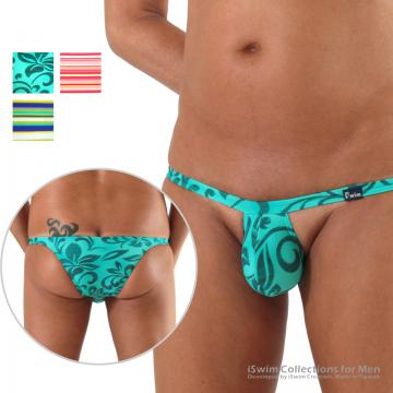 Narrow fitted pouch brazilian swimwear